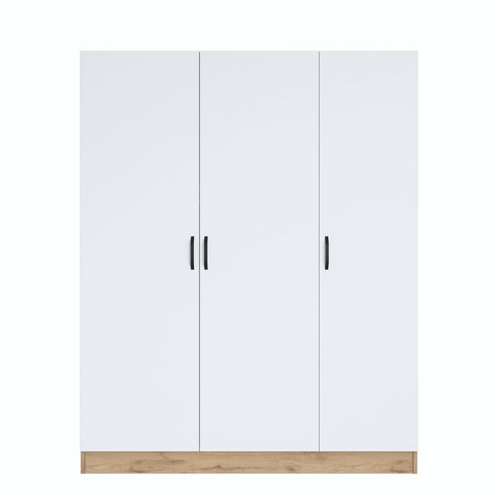 Hanah Home Armario BA105 - 2412 Nogal y Blanco